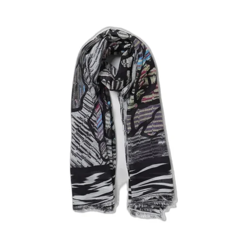 Missoni Floral Printed Frayed Edge Scarf