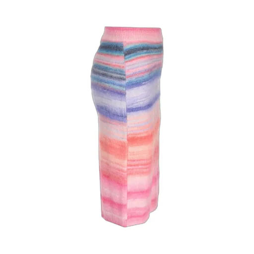 Missoni Striped Brushed-Effect Straight-Hem Midi Skirt