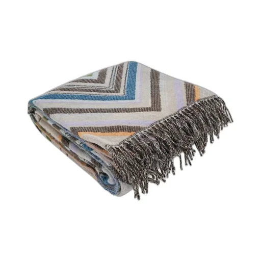 Missoni Home Zigzag Woven Fringed Edge Blanket