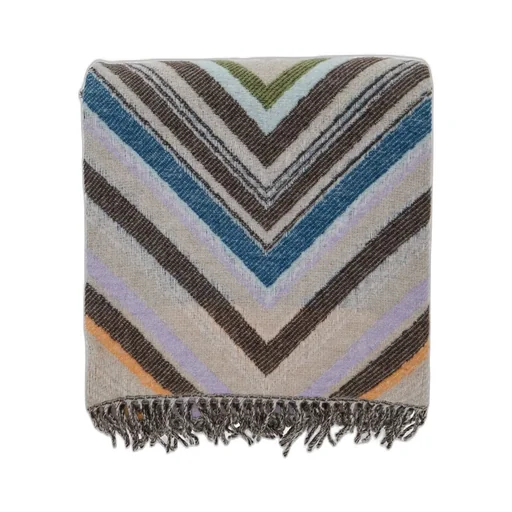 Missoni Home Zigzag Woven Fringed Edge Blanket