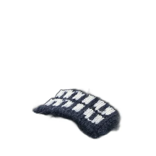 Miu Miu Logo-Patch Striped Beanie