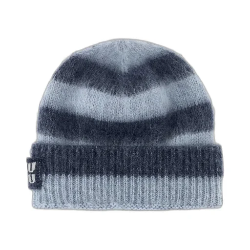 Miu Miu Logo-Patch Striped Beanie