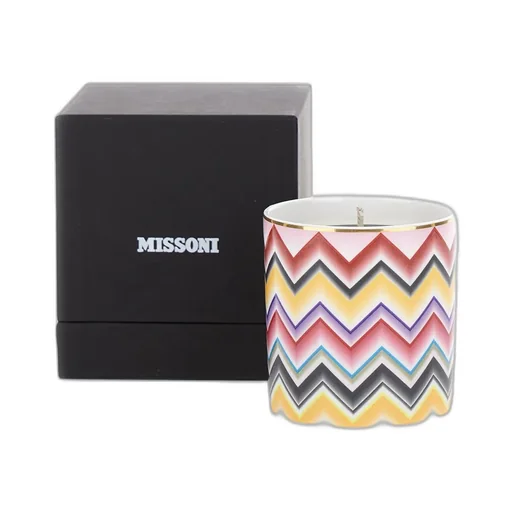 Missoni Home Marrakech Scented Chevron Printed Candle