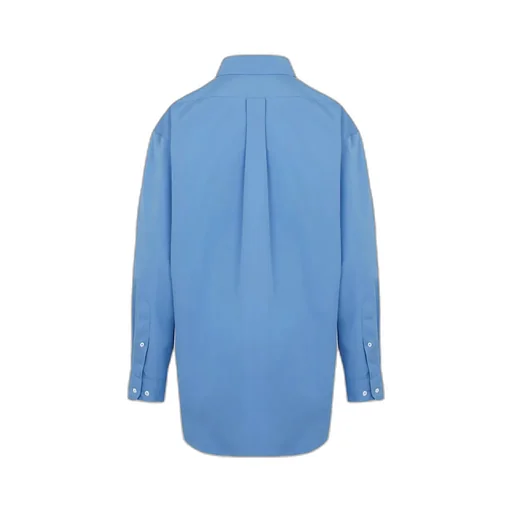 Miu Miu Logo Embroidered Buttoned Shirt