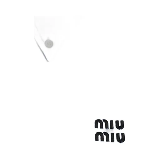Miu Miu Logo-Embroidered Buttoned Shirt