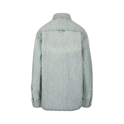 Miu Miu Button-Up Denim Shirt