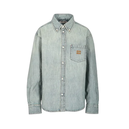 Miu Miu Button-Up Denim Shirt