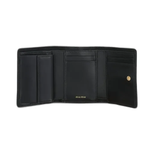 Miu Miu Matelassé Logo-Lettering Wallet