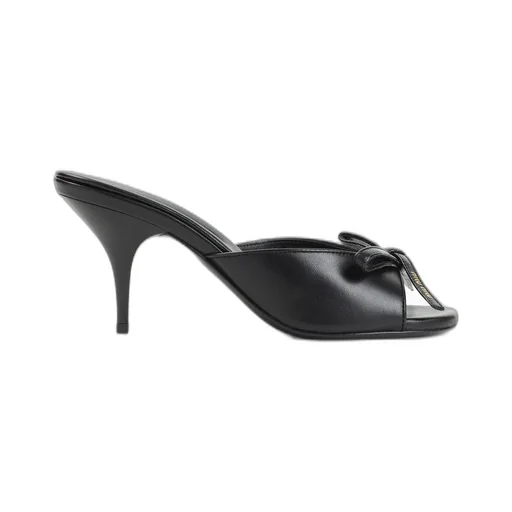 Miu Miu High-Heeled Bow Mules
