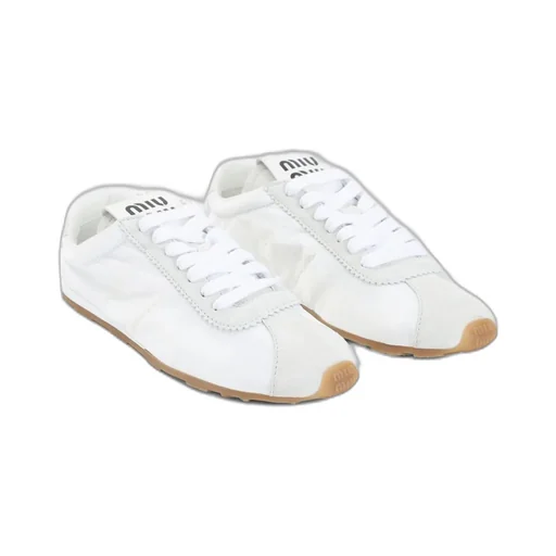 Miu Miu Plume Lace-Up Sneakers