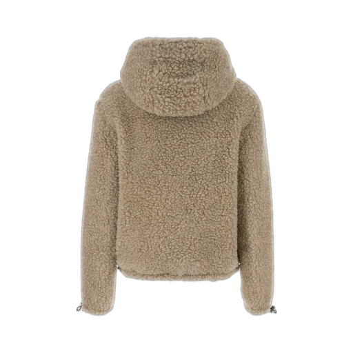 Miu Miu Logo-Patch Zipped Hooded Jacket