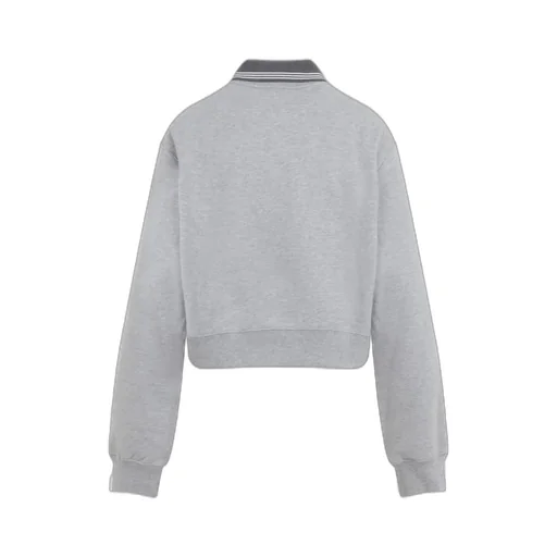 Miu Miu Long-Sleeved Polo Sweatshirt