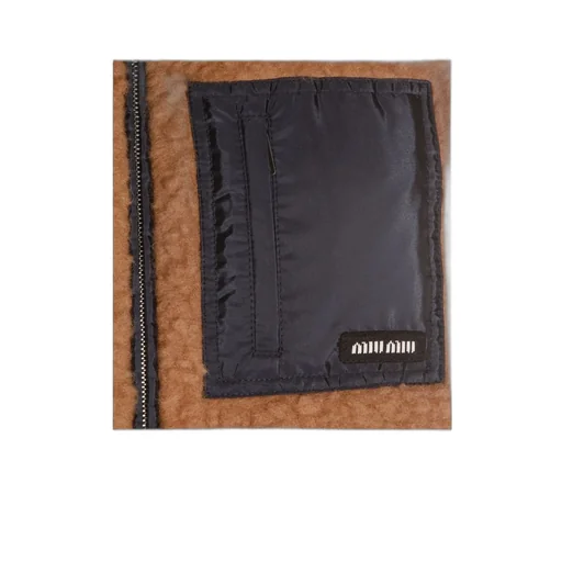 Miu Miu Logo-Patch Zip-Up Gilet
