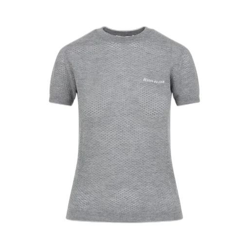 Miu Miu Crewneck Knitted Top