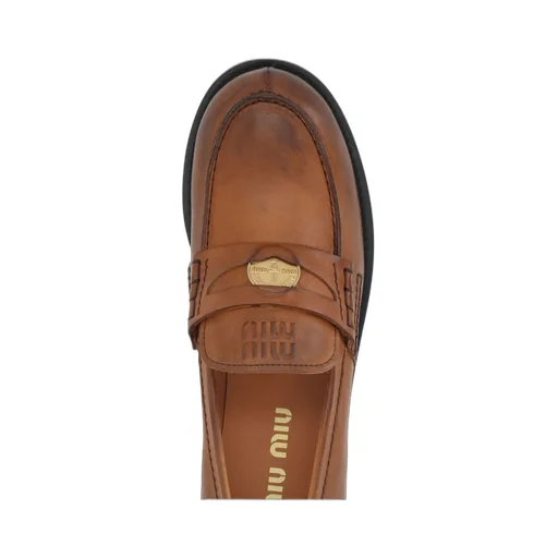 Miu Miu Slip-On Penny Loafers