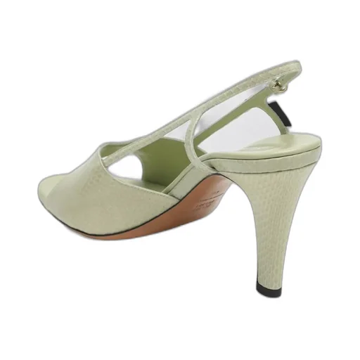Miu Miu Embossed Slingback Sandals