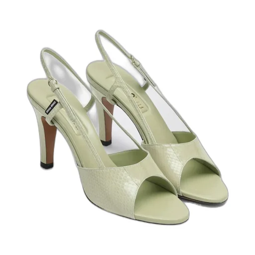 Miu Miu Embossed Slingback Sandals