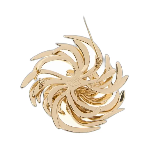 Miu Miu Logo-Engraved Brooch