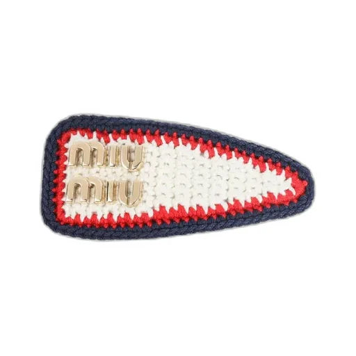 Miu Miu Logo-Lettering Crochet Hair Clip