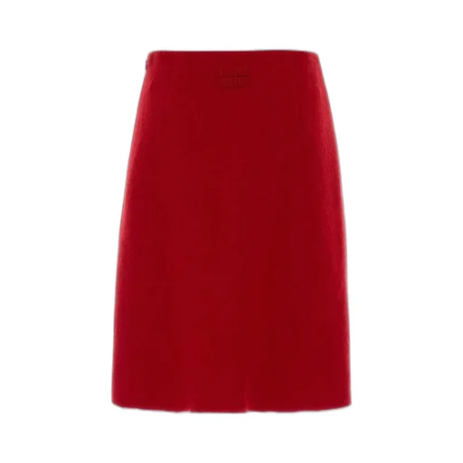 Miu Miu Zip-Up Midi Skirt