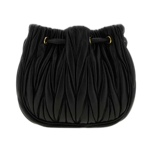 Miu Miu Matelassé Drawstring Bucket Bag