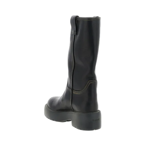 Miu Miu Round-Toe Slip-On Boots