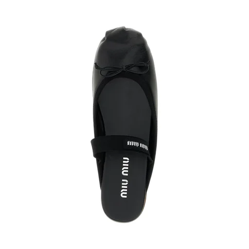Miu Miu Bow-Detailed Slip-On Sandals