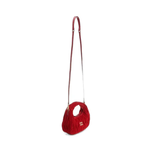 Miu Miu Wander Matelassé Velvet Mini Handbag