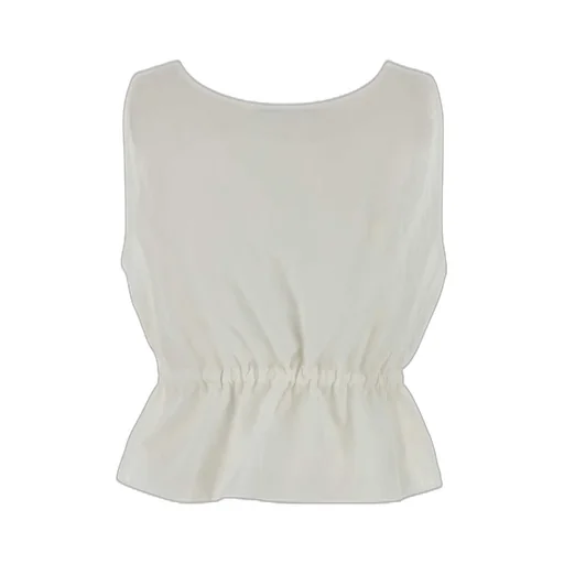 Miu Miu Sleeveless Drawstring Top