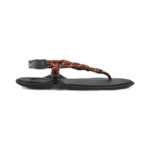Miu Miu Cord-Strap Round-Toe Sandals
