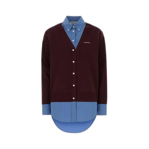 Miu Miu Layered Long-Sleeved Shirt