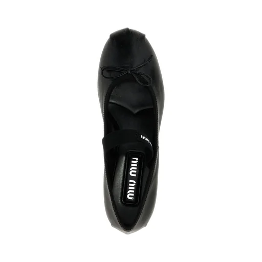 Miu Miu Bow-Detailed Ballet Pumps