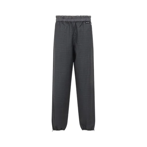 Miu Miu Logo-Patch Layered Trousers