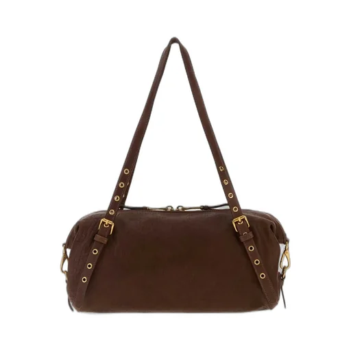 Miu Miu Logo-Embossed Zipped Shoulder Bag