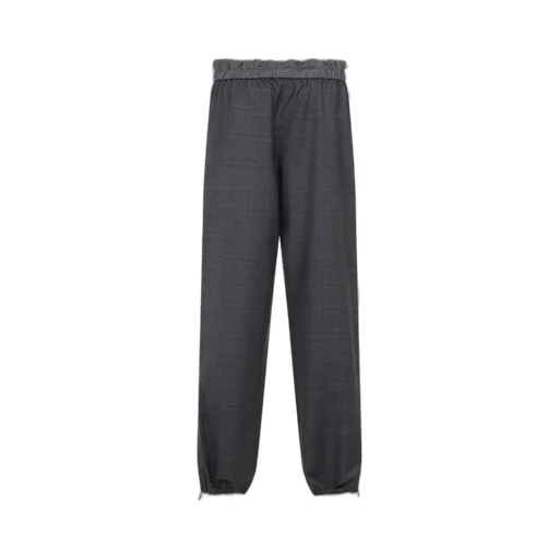 Miu Miu Logo-Patch Layered Trousers