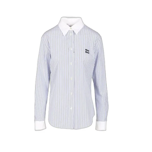 Miu Miu Long Sleeved Striped Shirt