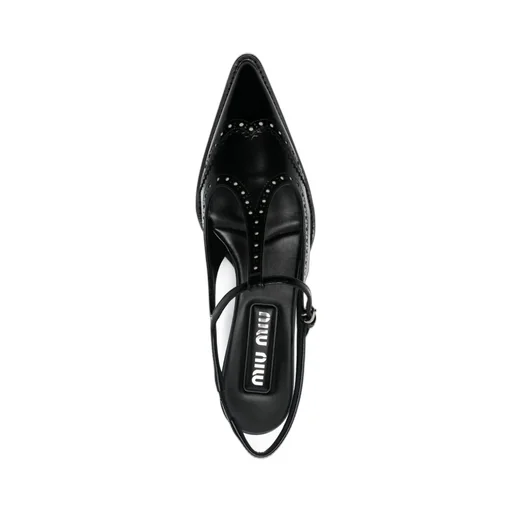 Miu Miu Slingback T-Strap Pumps