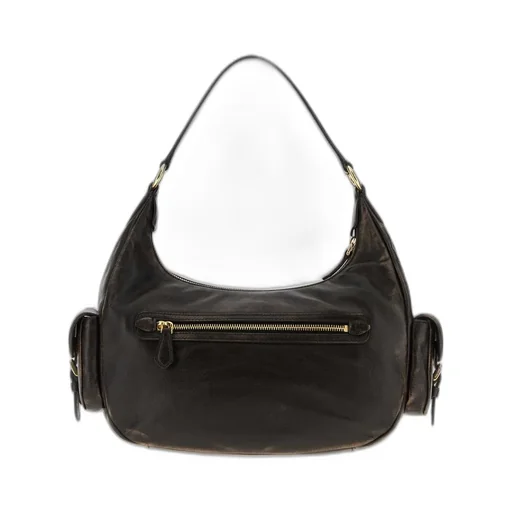 Miu Miu Logo-Embossed Zipped Tote Bag