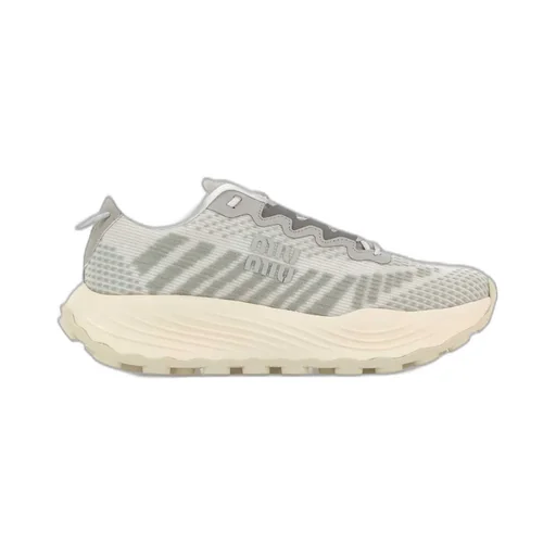 Miu Miu Logo-Printed Lace-Up Sneakers