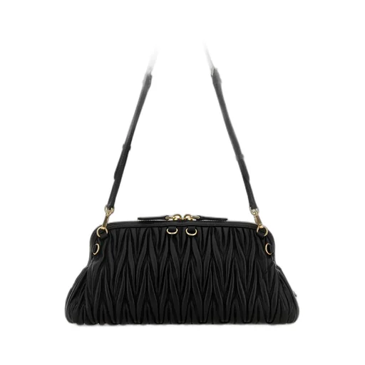 Miu Miu Matelassé Zipped Shoulder Bag