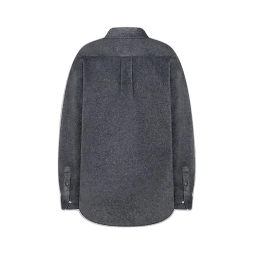 Miu Miu Logo-Embroidered Oversized Poplin Shirt