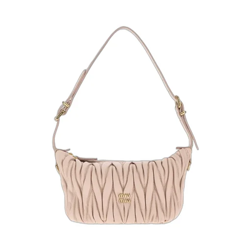 Miu Miu Logo-Lettering Zip-Up Handbag
