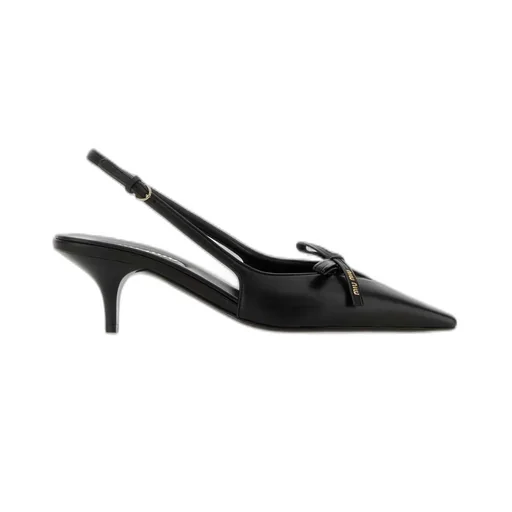 Miu Miu Pointed-Toe Slingback Pumps