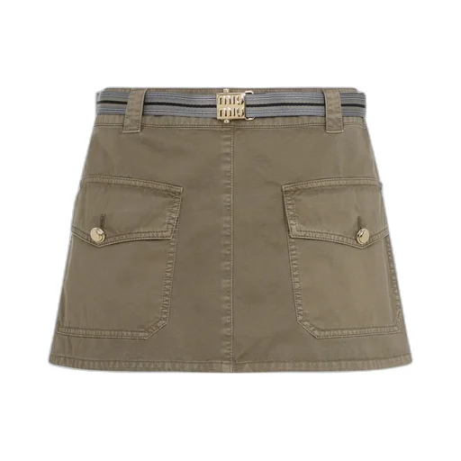 Miu Miu Belted Mini Skirt