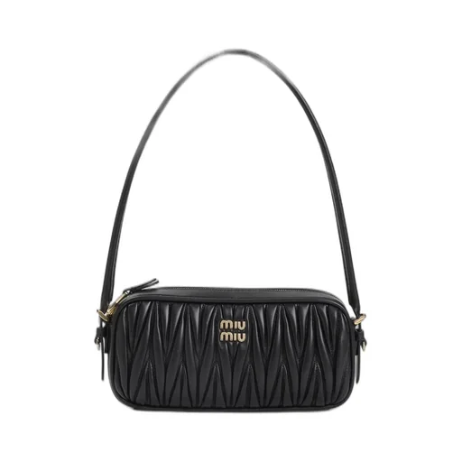 Miu Miu Logo-Lettering Zipped Shoulder Bag