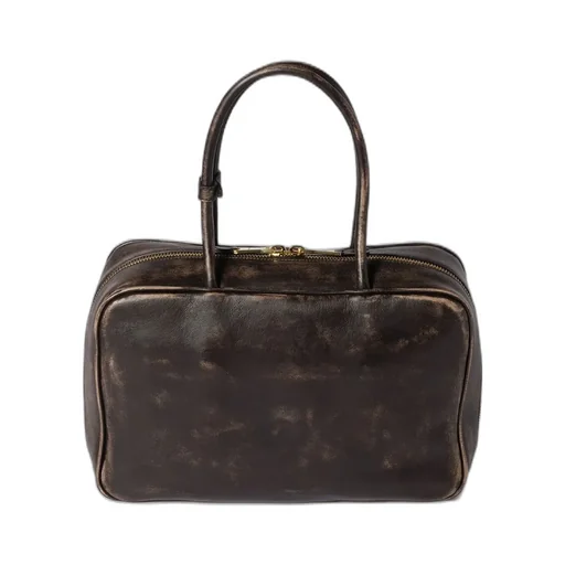 Miu Miu Logo-Embossed Zipped Handbag