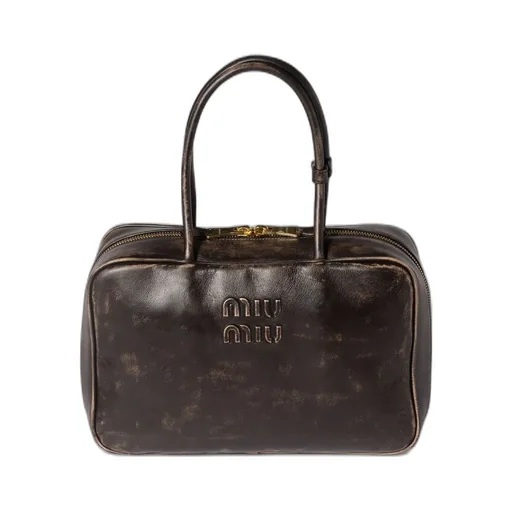 Miu Miu Logo-Embossed Zipped Handbag