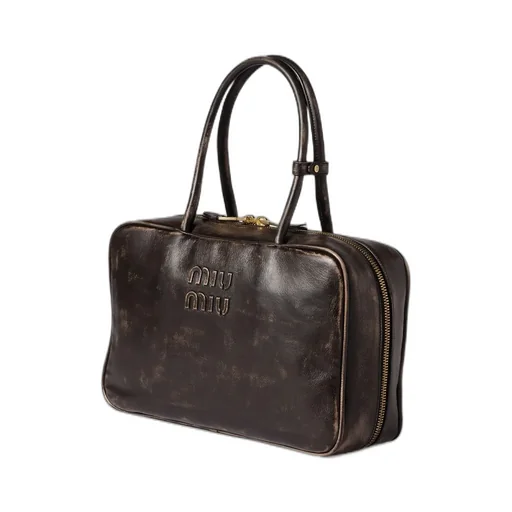 Miu Miu Logo-Embossed Zipped Handbag