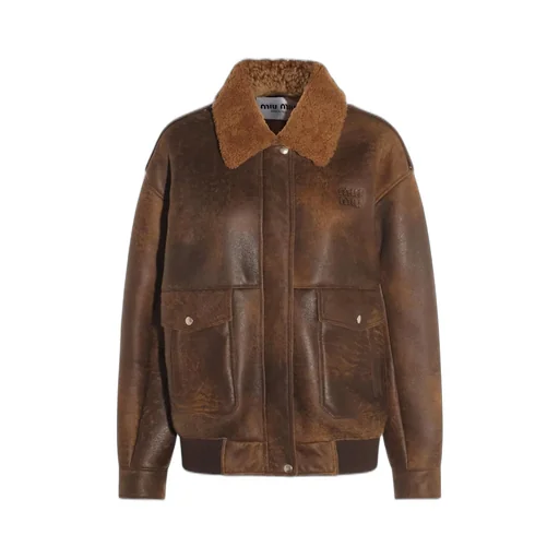 Miu Miu Logo-Detailed Long-Sleeved Jacket