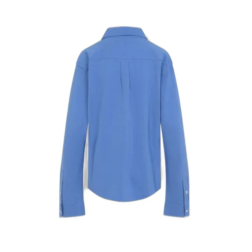 Miu Miu Logo-Embroidered Button-Up Shirt